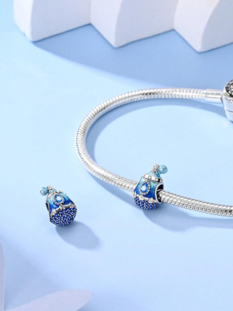 Шармы Plata Blue Ocean Beads Шарм с покрытием медью Подходит для шармов Медьоригинал Браслет Для изготовления ювелирных изделий DIY Шарм