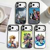 Чехол для телефона J-JoJo's Bizarre Adventure Для iPhone17,16,15,14,13,12,Pro Max Черный Цвет Серебряное Покрытие Внутренняя Крышка