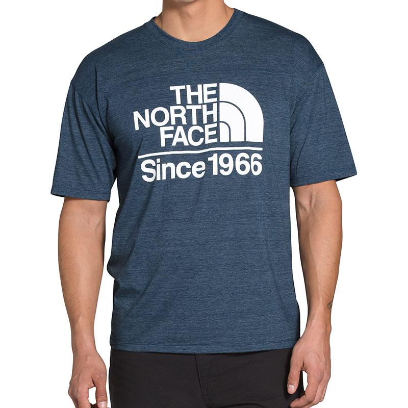 THE NORTH FACE T-Shirts Men's Navy Blue Crew Neck Moderate Straight Fit NF0A471P-HKW