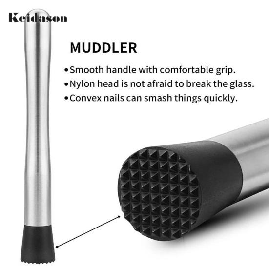 1 комплект многоразовой рифленой головки для смешивания коктейлей пищевого качества с полированной поверхностью, инструмент для бармена