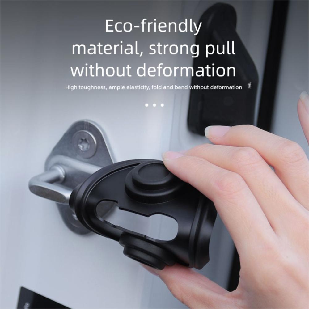 4Pcs Anti-Collision Car Door Lock Buckle Cover Silicone Shock Absorption Car Door Closing Shockproof Cushion Buffering Pad