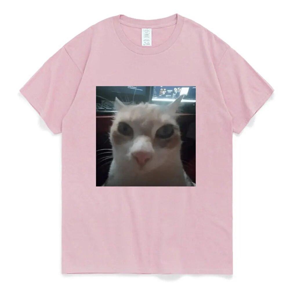 Funny El Gato Meme Sad Crying Cat Munchkin Kitty Meme Trendy Graphic T Shirt Unisex Women Harajuku Streetwear T-shirts Short Sleeve