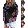 Women's Casual Fashion Print Long Sleeve Pullover Hoodies Sweatshirts