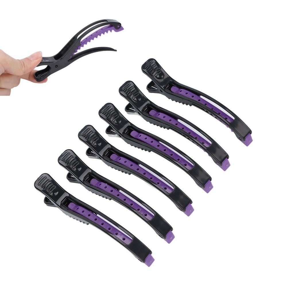6 PCS Non Slip Sectioning Hair Clip Lightweight Salon Hair Clip Styling Tool Hair Clamp Home Salon
