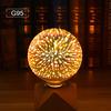 Novelty 3D Fireworks Effect Vintage Edison Lamp E27 110V-220V Holiday Decoration Lights A60 ST64 G80 G95 G125 Christmas Party Home Decor