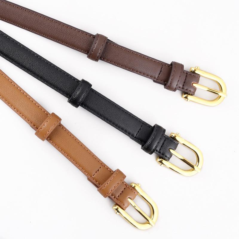 Elegant Genuine Leather Waist Belt With Pin Closure Designed For Daily Wear And Fashion