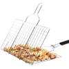 Stainless Steel BBQ Mesh Non Stick Grilling Basket Grill Mesh Mat Meat Vegetable Steak Picnic Party Barbecue Tool