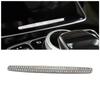 For Mercedes Benz C Class W205 2015-2018 Central Console Water Cup Holder Cover Button Switch Trim Crystal Diamond Decal