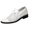 Летние мужские мокасины, дышащие мужские туфли из искусственной кожи, мягкие подошвы, мужская повседневная обувь, туфли-оксфорды без застежек, деловые туфли