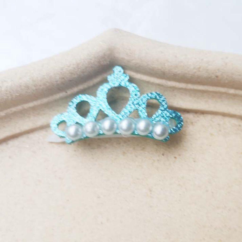 Faux Pearl Cute Crown Shape Bows Pet Hairpins Dog Accessories Pet Grooming Supplies Pets Hair Clips