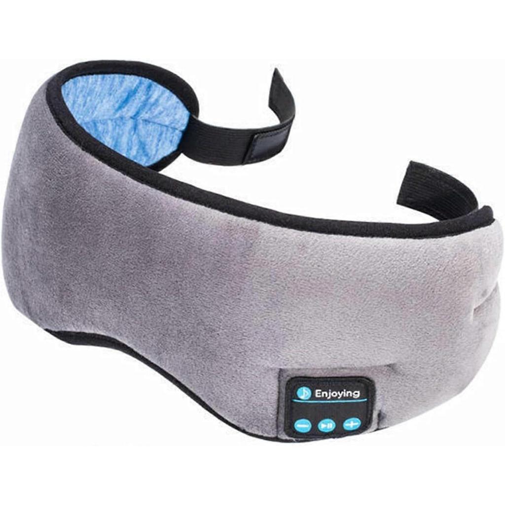 Bluetooth Eye Mask, Sleep Eye Mask with Adjustable Strap, Sleep Mask with Headphones for Side Sleepers Insomnia Travel Yoga Nap Gifts for Women Men (