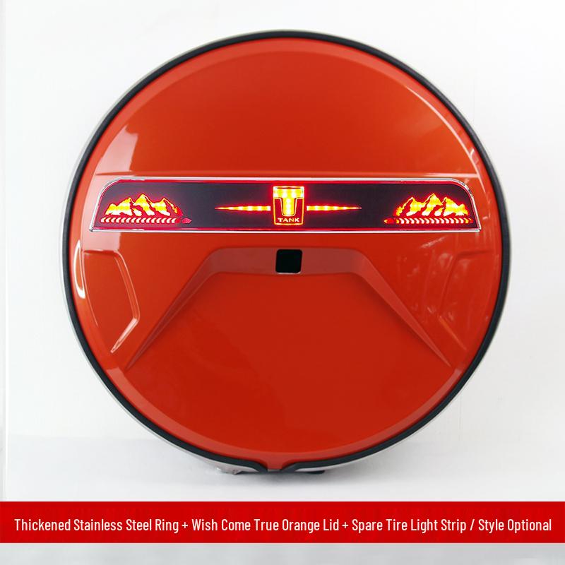 Светозащитная крышка запасного колеса в стиле G-Class из нержавеющей стали для Tank 300, для модификации и улучшения