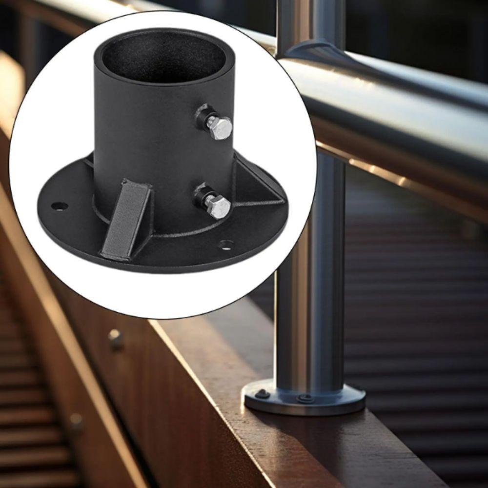 С винтами Основание с фланцем Напольный фланец Крепление к столбу Установка столба забора Установка перил