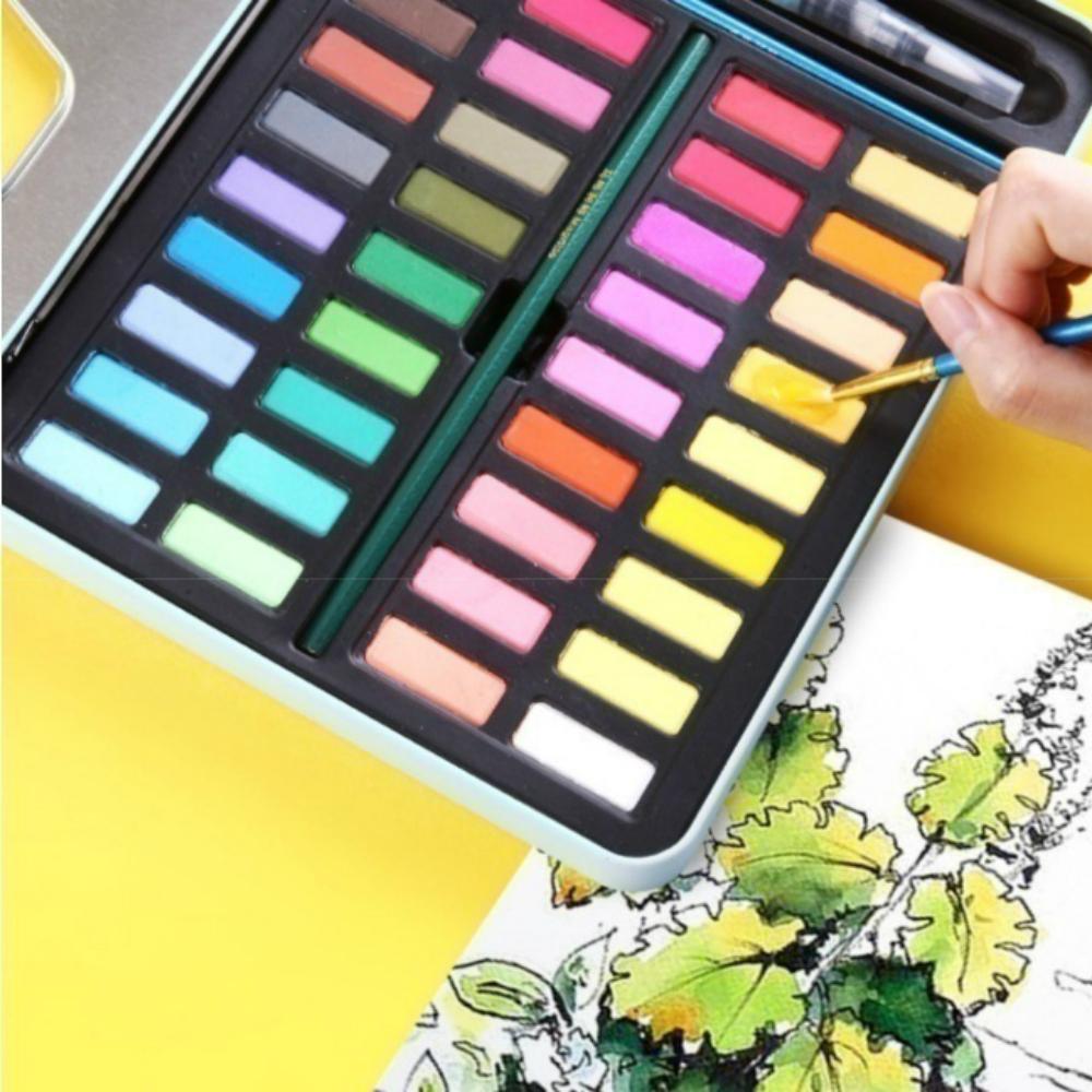 Подарочный набор профессиональных акварельных красок 36 цветов