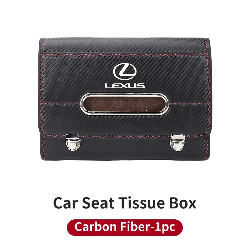 Car Seatback Tissue Holder Box Paper Towel Pouch Napkin Bag For Lexus UX250h RX450h CT200h RX400h NX300h RX350 RX300 GX470 IS350MI8