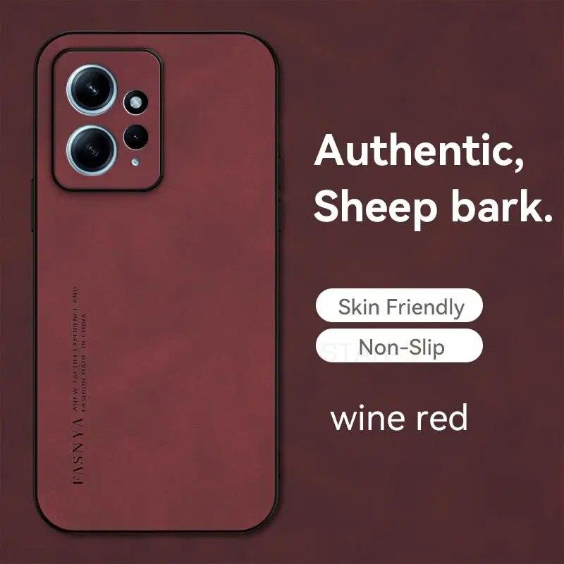 Роскошный чехол из овчины для Xiaomi Redmi Note 12 11 Pro Plus 5g 12s 12pro 4g мужской ретро-задняя крышка на Note12 Note11 S 11pro