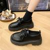Fashion Women's Shoes 2024 Hot Sale Lace Up Women's Pumps Autumn Round Toe Solid Mary Jane Mid Heel Water Proof Dress Sweet Daily Pumps