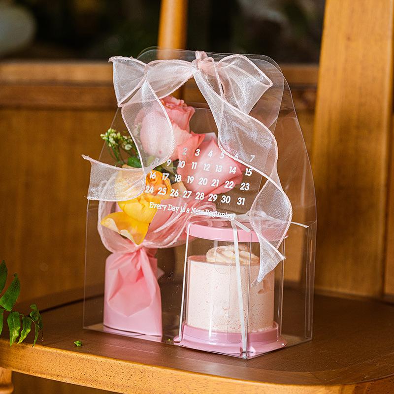 INS Candy Chocolate Dessert Box Romantic Valentine's Day Gift Bag 2/3 Inch Mini Cake Packaging Box Birthday Wedding Gift Bags