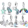 The New 925 Sterling Silver Luminous Chameleon Firefly Bee Charms Beads Fit Bracelet Jewelry
