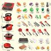 52Pcs Kitchen Play Toy Kids Pretend Playset With Coy Cutlery Early Educational Toys Girls Boys Kids