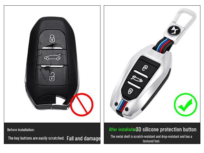 Compatible Key Case for DS Models (DS3, DS5, DS6, DS7, DS9, 4S, 5LS) New Energy Vehicles