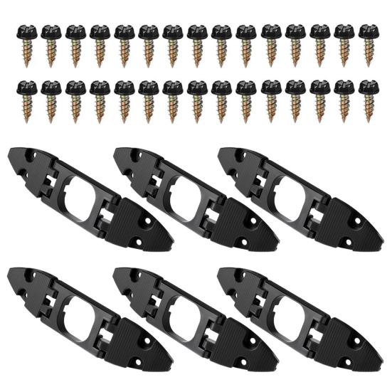 6/12Pcs Gable Light Clips Compatible for Govee Pro H706 Permanent Outdoor Light Adjustable Folding Roof Pitches Cable Management Clamp with