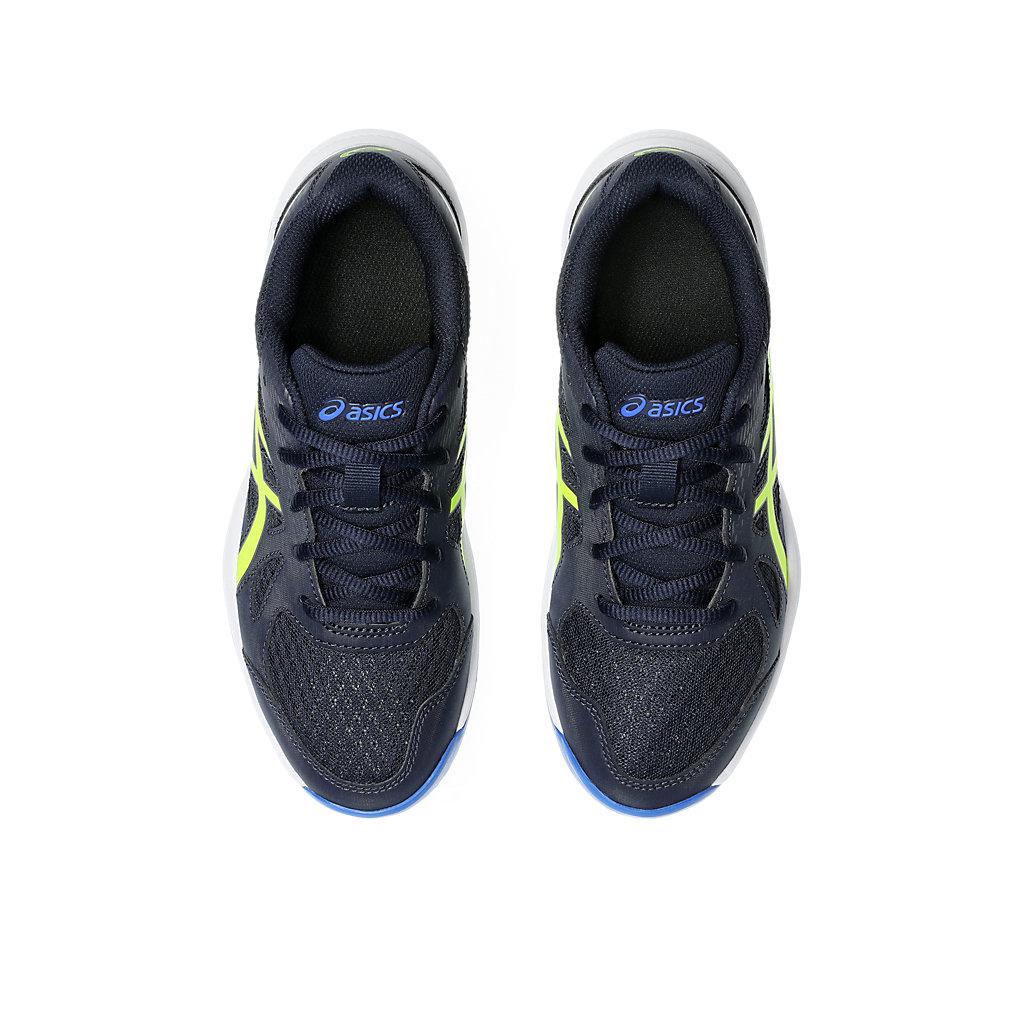 Asics Кроссовки детские Upcourt 6 GS Midnight Safety Yellow, синие, 1074A045-401