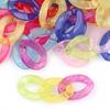 20pcs Ins Retro Rainbow Buckle Acrylic Long Chain Beads For Men Women Curb Cuban Link  Jewelry Making DIY Bracelet Necklace