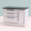 1:12 Scale Dollhouse Kitchen Cabinet DIY Miniature Dolls House Furniture Cupboard Crafts Sink Stove Accessory Toy