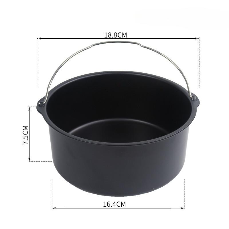 6/7/8-дюймовая круглая форма для торта, антипригарная форма для выпечки, противень, формы, корзина для аэрофритюрницы с ручками, форма для выпечки, противни для выпечки в пицце-печи