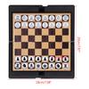 Foldable Chess Board Mini Size Magnetic Chess Set Travel Portable Wallet Pocket Chess Board Game for Camping Family Game