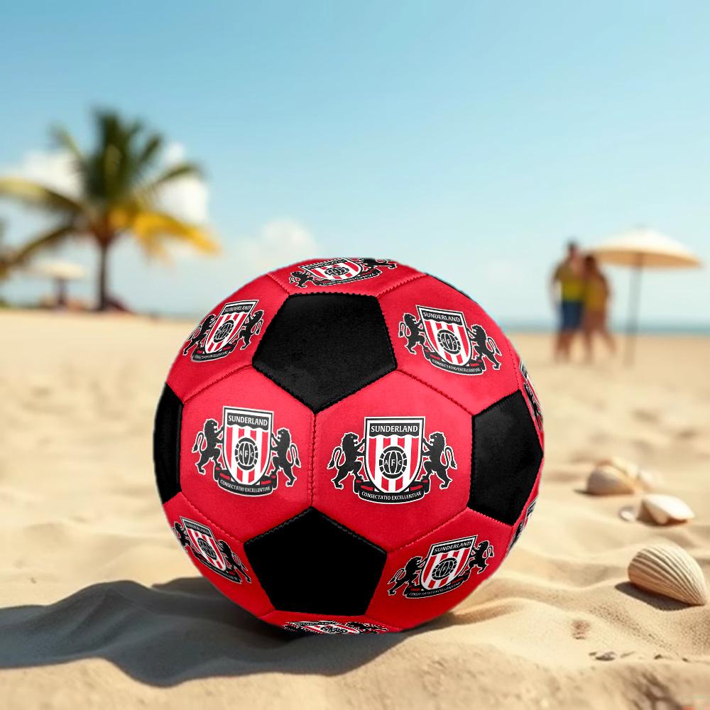 Футбольный мяч Sunderland A.F.C. Цветной Для всех возрастов Машинная строчка ПВХ Готов к соревнованиям Прочный Высокий отскок. РАЗМЕР5