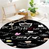 SKZ Round Area Rug,Carpet Rug for Living Room Bedroom Sofa Playroom Decor,Non-slip Floor Mat