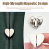 2/4/12/20Pcs Love Heart Curtain Magnet Closure Prevent Light Leaking Magnetic Curtain Clip Heavy Duty Alloy Thin Drapery Curtain Weight Magnet Holder