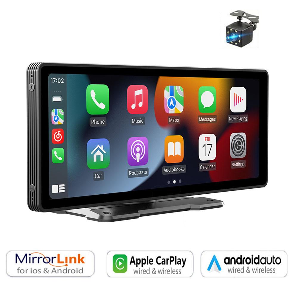 9.3Inch Car Radio Dash Cam Video Recorder MP5 Player Wireless CarPlay Android Auto Touch Screen Bluetooth