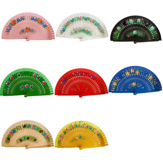 Складной веер без заусенцев, гладкая поверхность, красивое дерево, классический танец, портативный компьютер