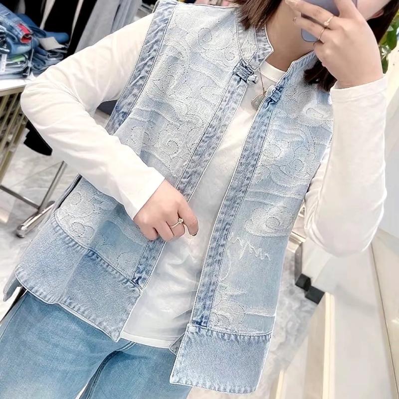 Cool and Comfortable Ladies' Jeans Vest, Perfect for Summer Casual Wear
