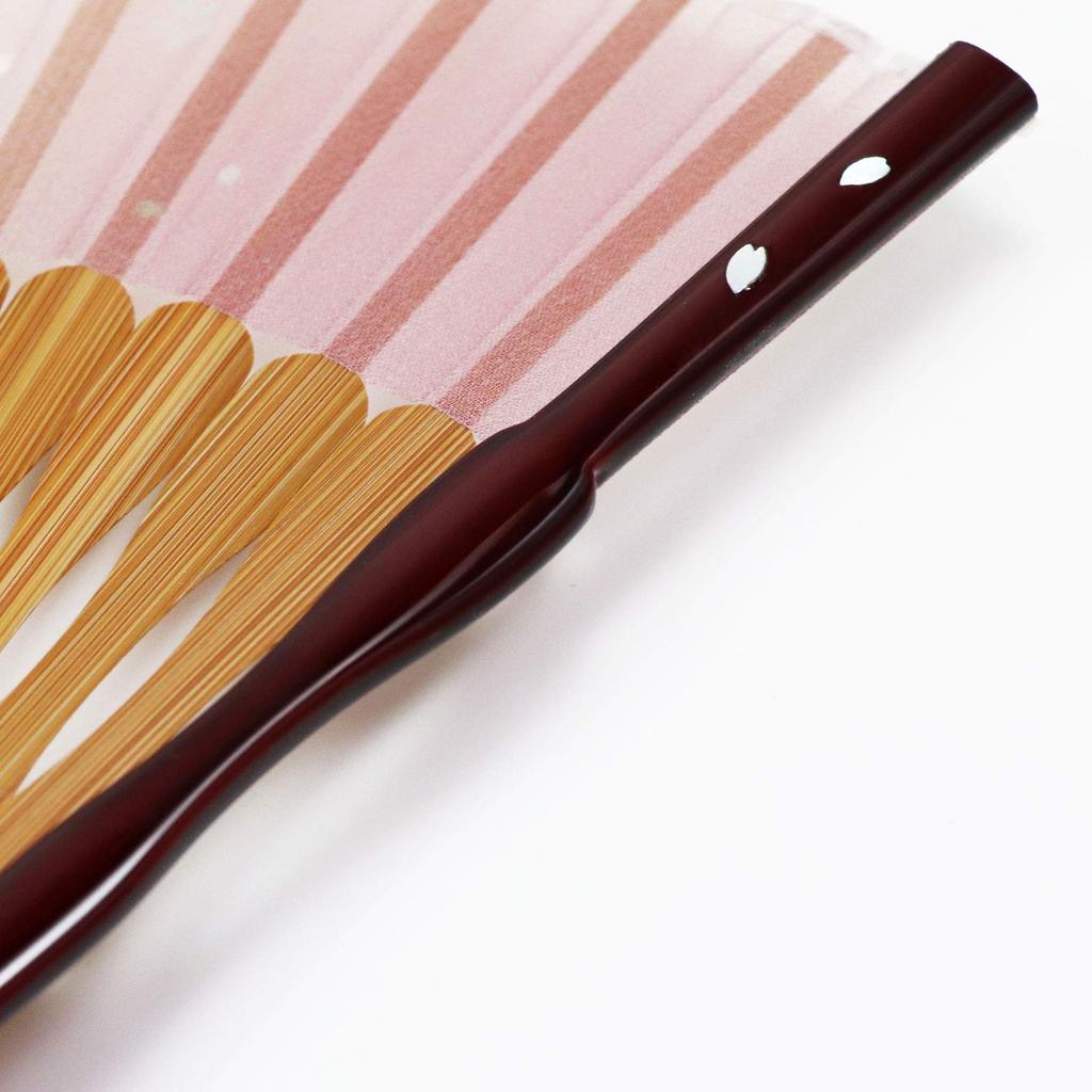 Набор вееров с веером Maizakura Pente [Osaka Choseido], женский, стильный, деловой, сумка, держатель, носовой платок, (розовый)