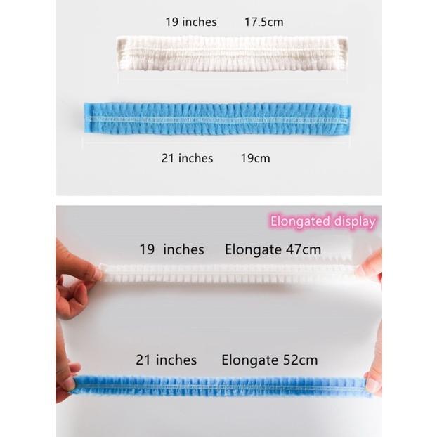 100pcs/Pack Disposable Hair Head Covers Net Bouffant Dustproof Anti Dust Caps Breathable Shower Hats