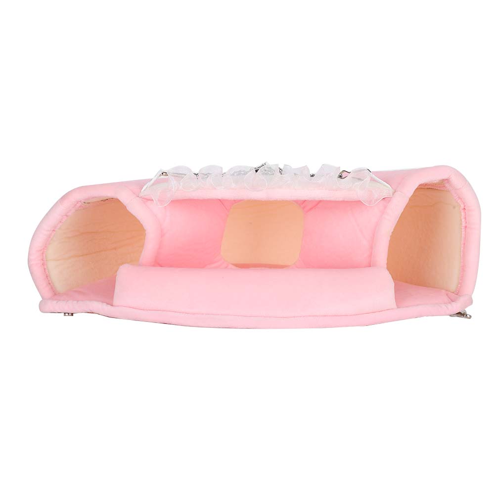 Small Pet Hanging Tunnel Bed Soft Winter Warm House Hammock Cage for Hamster Squirrels S