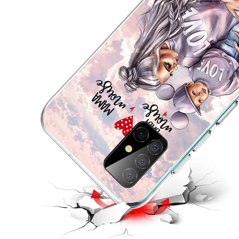 Girl Super Baby Mom Pink Phone Case For Samsung Galaxy A17 A16 A15 A14 A13 A57 A56 A55 A54 A53 A37 A36 A35 A34 A33 A26 A25 A24 A