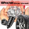10Pcs Tire Puncture Repair Self-Tapping Screw Vacuum Tyre Nails  Car Motorcycle Truck Scooter Bike
