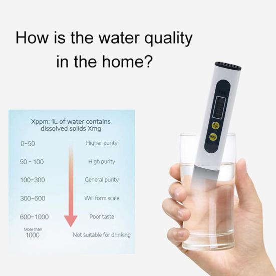 Portable Digital TDS Pen Test Water Quality Purity Tester Tool Detection Meter