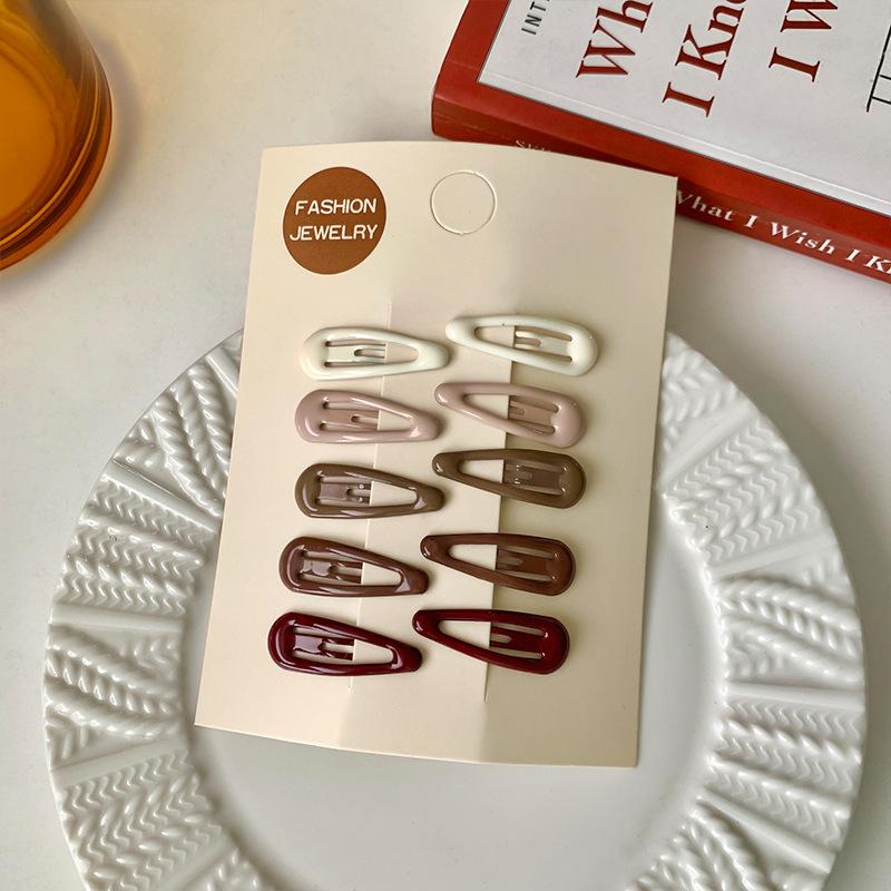 10pcs Children Hair Pin Dot Simple Colorful Hair Clips for Girls Princess Sweet Hair Clips Headwear Girls Kids Hair Accessories