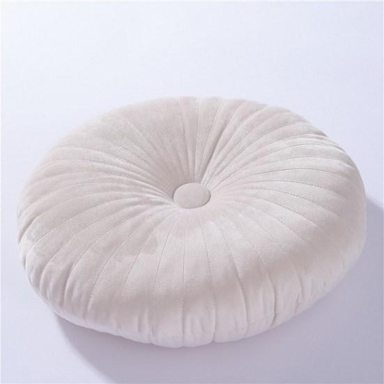 Throw Pillow Breathable Non-fading Soft Comfortable Nordic Style Short Velvet Pumpkin Cushion