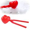 Outdoor Heart Snowbal Maker Clips Winter Games Tool Gift for Children