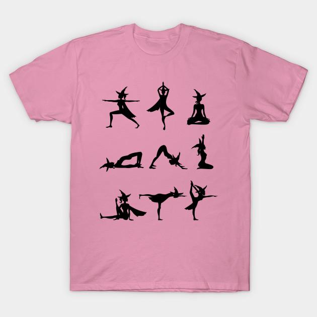 Футболка женская йога Хэллоуин ведьма Harajuku принт Kawaii футболка летняя короткий рукав женская футболка топ футболка