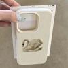Чехол для телефона для iPhone 16 15 Pro Max 14 13 12 11 Pro Max 16 Plus XS XR X 16e Элегантный дизайн с белым лебедем Мягкий милый ударопрочный чехол
