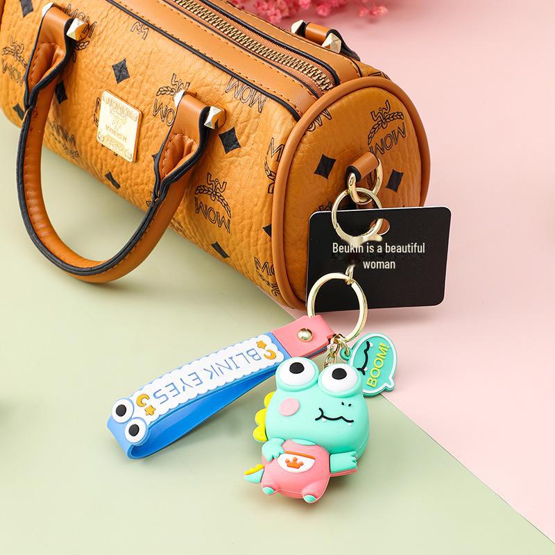 Силиконовый мультяшный брелок с изображением динозавра - милый брелок для снятия стресса