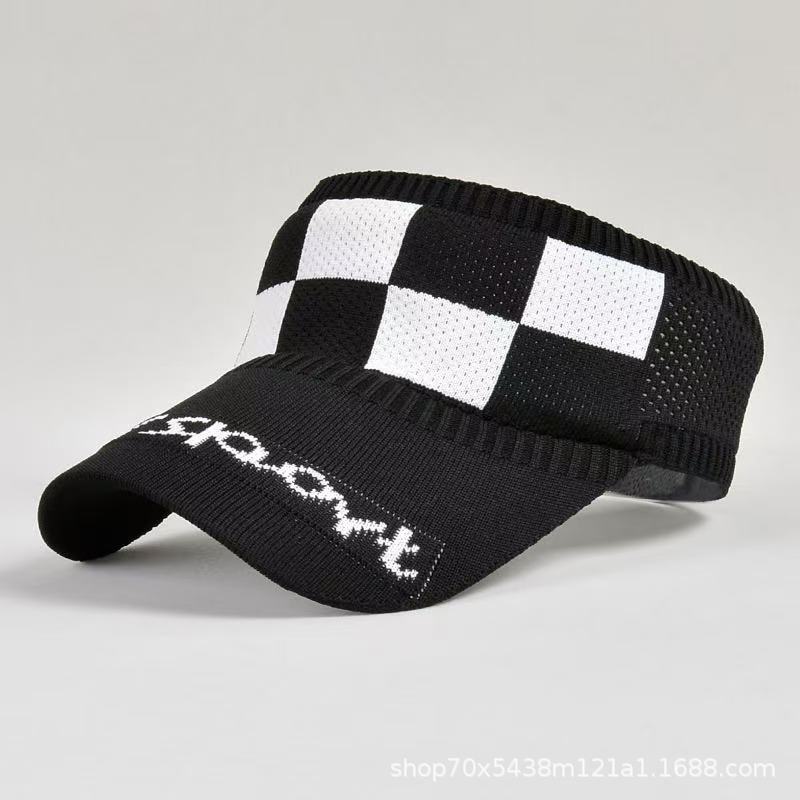 Женская летняя вязаная солнцезащитная и солнцезащитная шляпа с пустым верхом и защитой от солнца, новая солнцезащитная шляпа с утиным язычком